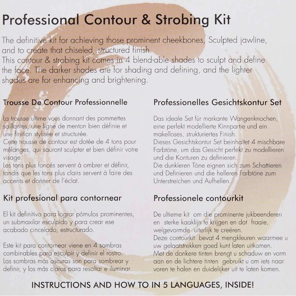 NWT Sormé Cosmetics Professional Contour and Strobing Kit - Picture 4 of 8
